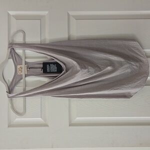 NWT CHASER Scoop Neck Racerback TanknGray